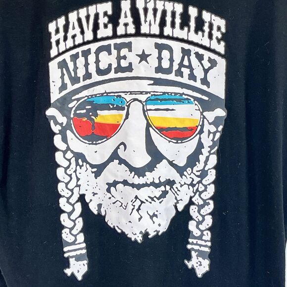 Have A Willie Nice Day Graphic T-Shirt‎  Country Music Shirt - Black- Size Med - Picture 2 of 10